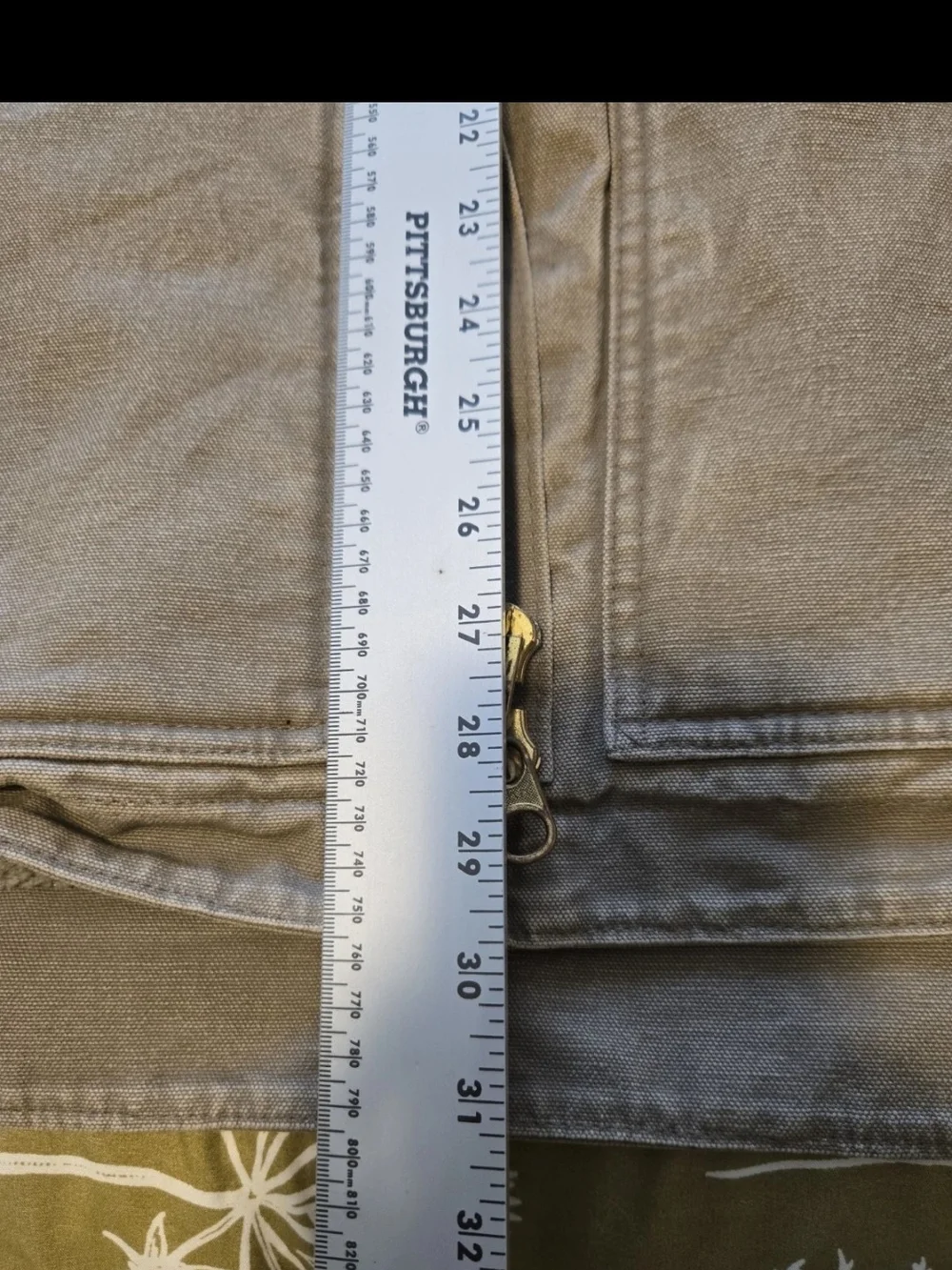 Carhartt Men's Lg.C61 Mushroom Sandstone Ridge Dark Brown CorduroyCollar Vintage